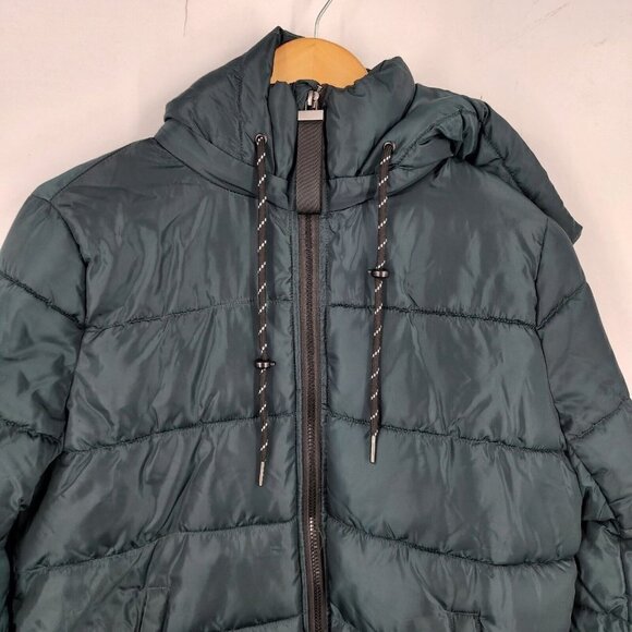 SEBBY Women's 3/4 Puffer Jacket In Bottle Green Size S NWT - Picture 5 of 12